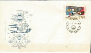 FDC DZIEŃ ZNACZKA CZECHOSŁOWACJA MI.1361