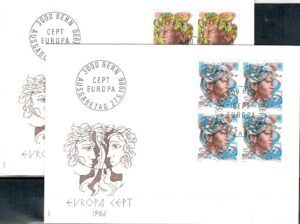 FDC EUROPA CEPT SZWAJCARIA MI.1315-1316