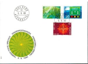 FDC ROCZNICA SZWAJCARIA MI.1184-1186