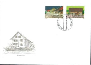 FDC ARCHITEKTURA LIECHTENSTEIN MI.1294-1295