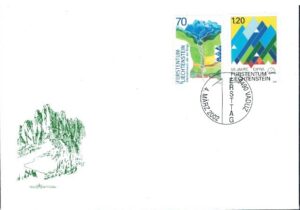 FDC ROCZNICA LIECHTENSTEIN MI.1289-1290