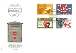 FDC KONFERENCJA SZWAJCARIA MI.1327-1330