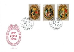 FDC BOŻE NARODZENIE LIECHTENSTEIN MI.1275-1277