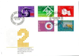 FDC ROCZNICA SZWAJCARIA MI.1216-1220**