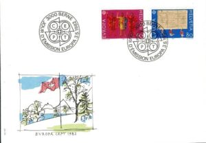 FDC EUROPA CEPT SZWAJCARIA MI.1221-1222