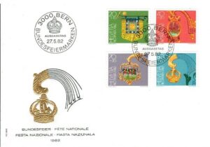 FDC SZTUKA SZWAJCARIA MI.1223-1226