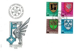 FDC HERBY SZWAJCARIA MI.1142-1145