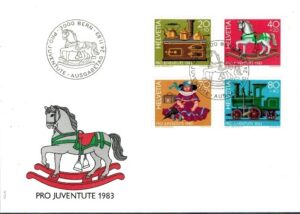 FDC ZABAWKI SZWAJCARIA MI.1260-1263