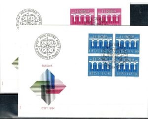 FDC EUROPA CEPT SZWAJCARIA MI.1270-1271