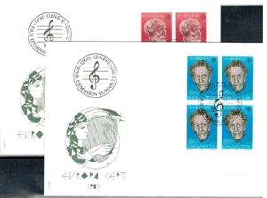 FDC EUROPA CEPT SZWAJCARIA MI.1294-1295