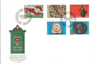 FDC ROCZNICA SZWAJCARIA MI.1308-1312