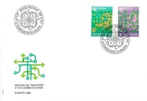 FDC EUROPA CEPT SZWAJCARIA MI.1370-1371