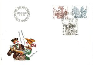 FDC FOLKLOR SZWAJCARIA MI.1280-1282