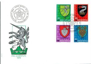 FDC HERBY SZWAJCARIA MI.1165-1168