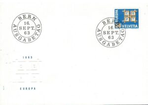 FDC EUROPA CEPT SZWAJCARIA MI.781