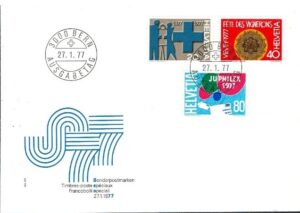 FDC ROCZNICE SZWAJCARIA MI.1087-1089