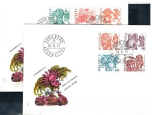 FDC SZTUKA SZWAJCARIA MI.1100-1108