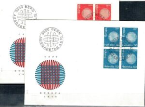 FDC EUROPA CEPT SZWAJCARIA MI.923-924 NR1