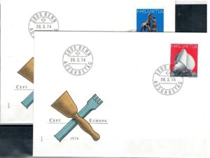 FDC EUROPA CEPT SZWAJCARIA MI.1029-1030