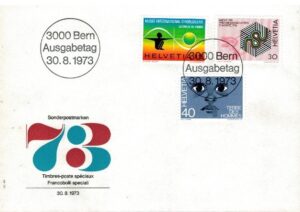 FDC ROCZNICA SZWAJCARIA MI.1000-1002