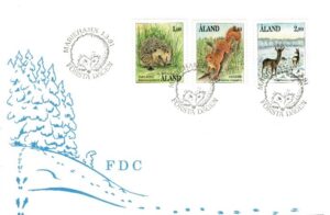 FDC ZWIERZĘTA ALAND MI.44-46