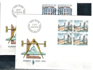 FDC EUROPA CEPT SZWAJCARIA MI.1128-1129 NR2