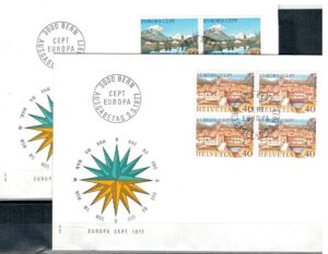 FDC EUROPA CEPT SZWAJCARIA MI.1094-1095 NR2