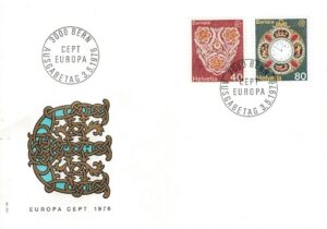 FDC EUROPA CEPT SZWAJCARIA MI.1073-1074 NR2