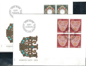 FDC EUROPA CEPT SZWAJCARIA MI.1073-1074 NR1