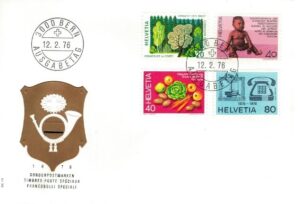 FDC ROCZNICA SZWAJCARIA MI.1069-1072