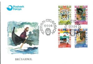 FDC BAŚNIE I LEGENDY WYSPY OWCZE MI.266-263