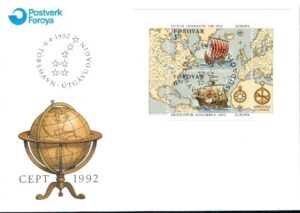 FDC EUROPA CEPT WYSPY OWCZE MI.BL.5