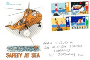 FDC BEZPIECZEŃSTWO NA MORZU ANGLIA MI.1031-1034