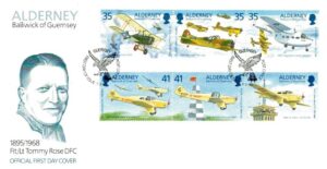 FDC SAMOLOTY ALDERNEY MI.83-88