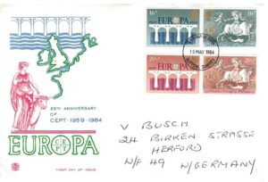 FDC EUROPA CEPT ANGLIA MI.988-991 NR2