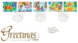 FDC RYSUNKI DZIECIĘCE ANGLIA MI.1189-1193 NR1