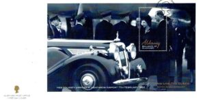 FDC KRÓLOWA ELŻBIETA II ALDERNEY MI.BL.11