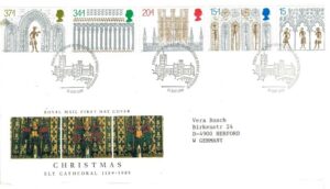 FDC BOŻE NARODZENIE ANGLIA MI.1235-1239 NR1