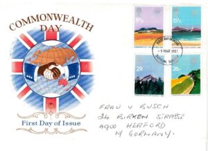 FDC KRAJOBRAZY ANGLIA MI.942-945