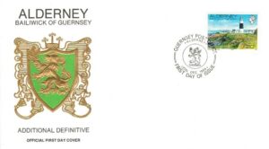 FDC LATARNIA MORSKA ALDERNEY MI.42