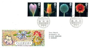 FDC KWIATY ANGLIA MI.1097-1100 NR2