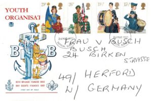 FDC SKAUTING ANGLIA MI.910-913
