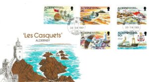 FDC MARYNISTYKA ALDERNEY MI.49-53