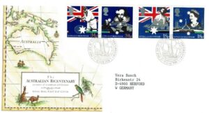 FDC SŁAWNI LUDZIE ANGLIA MI.1151-1154 NR3