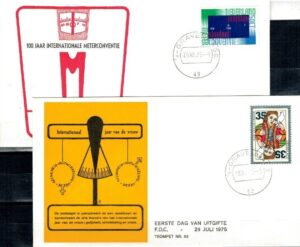 FDC ROCZNICA HOLANDIA MI.1055-1056