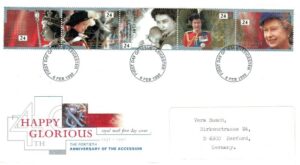 FDC KRÓLOWA ELŻBIETA II ANGLIA MI.1387-1391 NR2