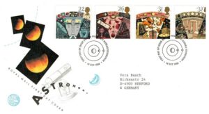 FDC ZEGARY ANGLIA MI.1296-1299