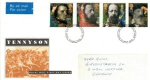 FDC SŁAWNI LUDZIE ANGLIA MI.1392-1395 NR1