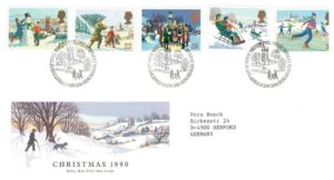 FDC BOŻE NARODZENIE ANGLIA MI.1300-1304 NR2