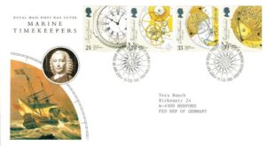 FDC ZEGARY ANGLIA MI.1441-1444